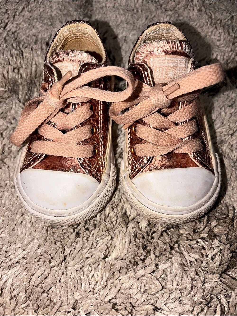 Converse Chuck Taylor All Star Low Top Glitter Sneakers Kids Metallic Sneakers
